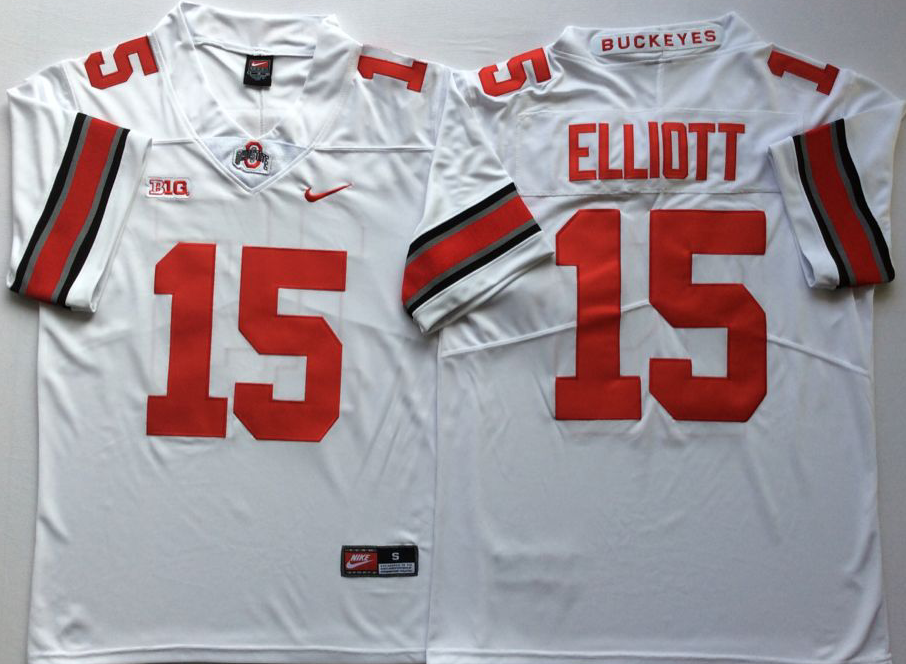 Men Ohio State Buckeyes #15 Elliott White Nike NCAA Jerseys